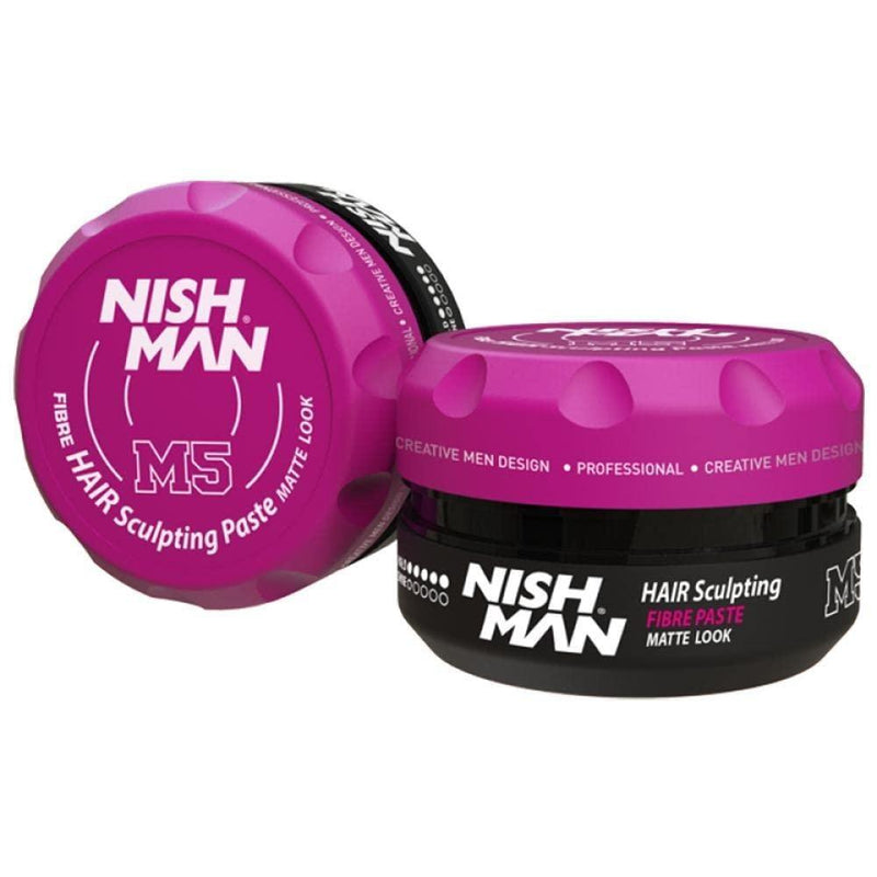 Nishman Fibre Hair Sculpting Matte Look Wax M5 - AdrianaBeautySupply II