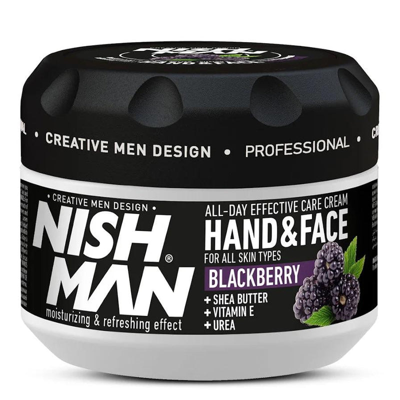 Nishman Hand & Face Cream 300ml with Blackberry Extract - AdrianaBeautySupply II