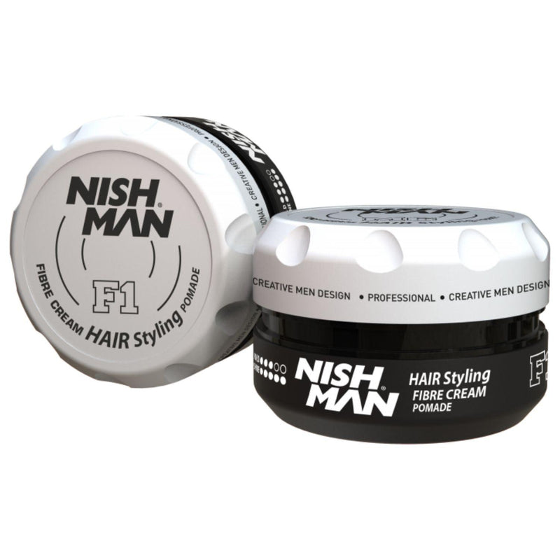 Nishman Hair Styling Fibre Cream Pomade F1 - AdrianaBeautySupply II