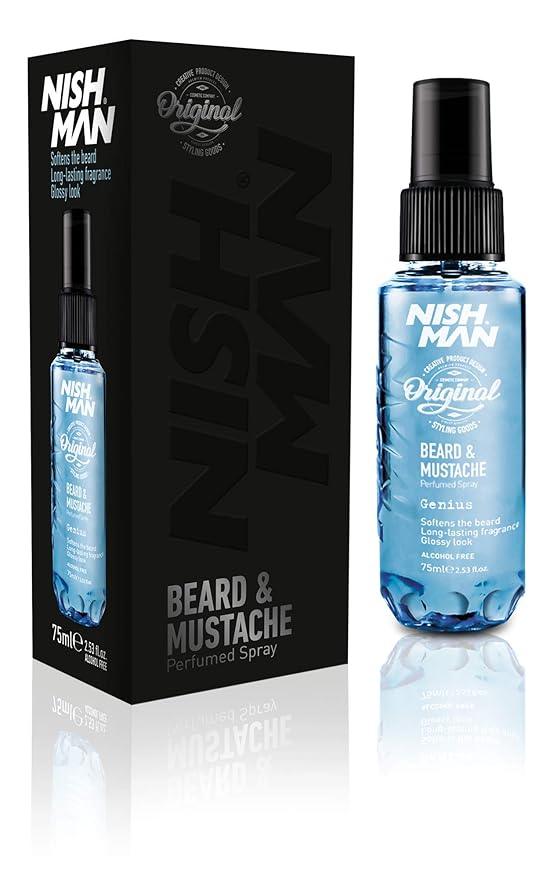 Nishman Beard & Mustache Parfumed Spray Genius 75 ml - AdrianaBeautySupply II