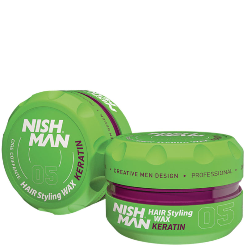 Nishman Aqua Hair Styling Wax 05 Keratin - AdrianaBeautySupply II