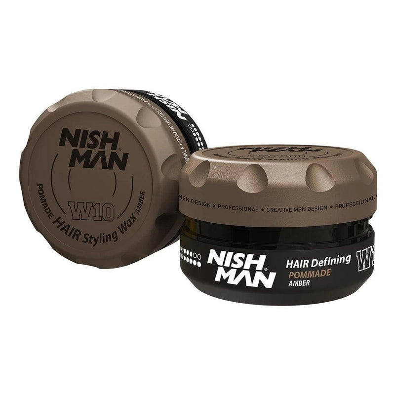 Nishman Amber Water-Based Hair Styling Pomade W10 - AdrianaBeautySupply II