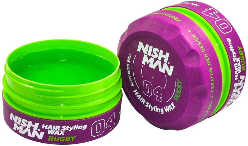 Nishman Aqua Hair Styling Wax 04 Rugby - AdrianaBeautySupply II