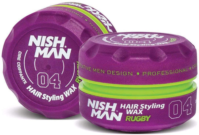 Nishman Aqua Hair Styling Wax 04 Rugby - AdrianaBeautySupply II