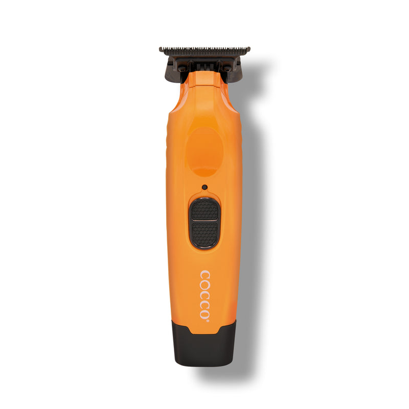 Cocco Hyper Veloce Pro Cordless Trimmer w/ Digital Gap Ambassador Graphene Blade + Charging Stand (CHVPT) Orange