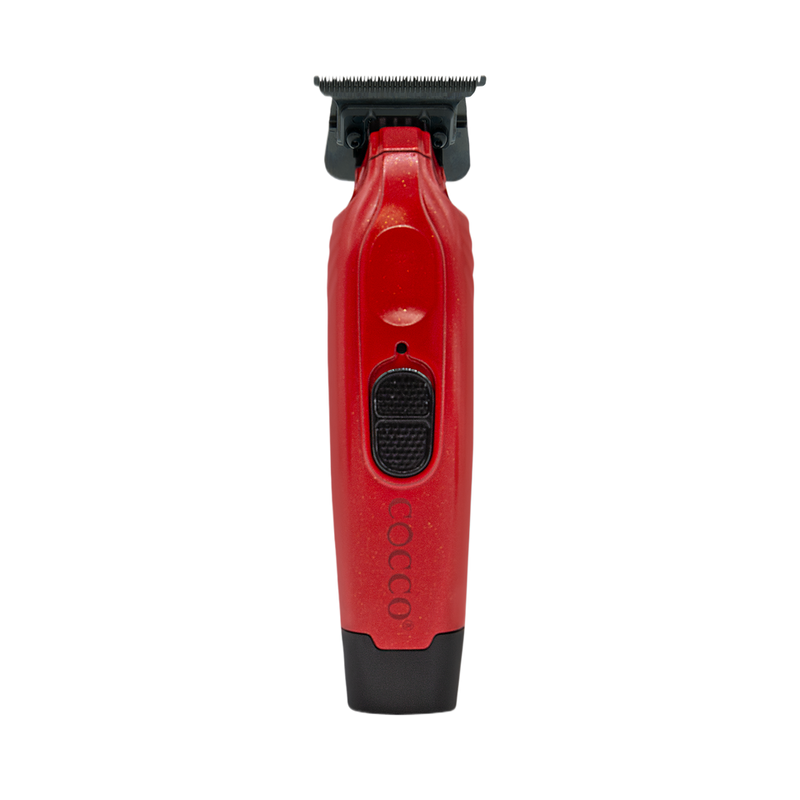 Cocco Hyper Veloce Pro Cordless Trimmer w/ Digital Gap Ambassador Graphene Blade + Charging Stand (CHVPT) Red