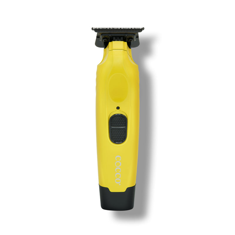 Cocco Hyper Veloce Pro Cordless Trimmer w/ Digital Gap Ambassador Graphene Blade + Charging Stand (CHVPT) Yellow