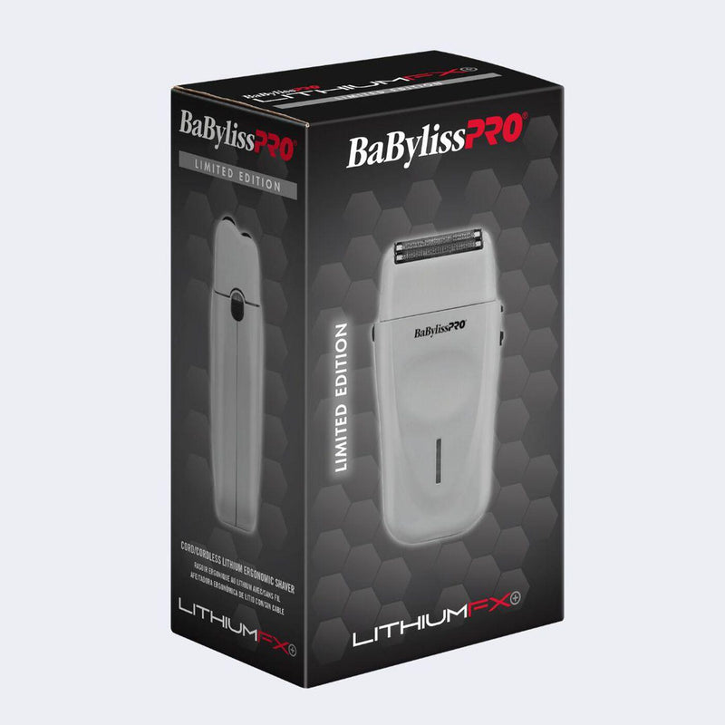 BaBylissPRO® LithiumFX+ Limited Edition Grey Cord/Cordless Lithium Ergonomic Double Foil Shaver