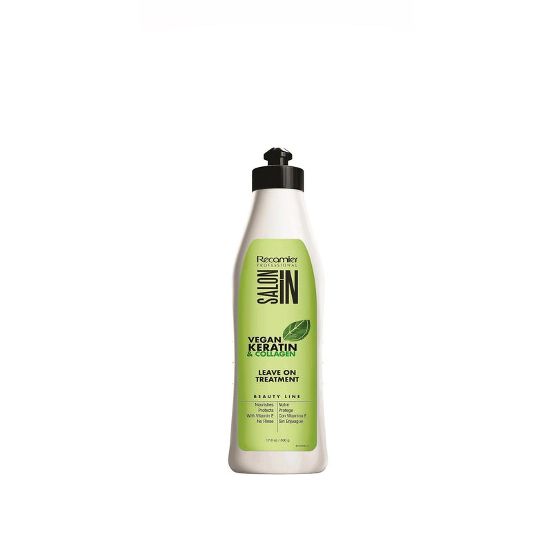 Tratamiento capilar sin aclarado con queratina y colágeno vegano Recamier Professional Salon, 17,6 oz. 