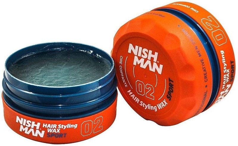 Nishman Aqua Hair Styling Wax 02 Sport - AdrianaBeautySupply II