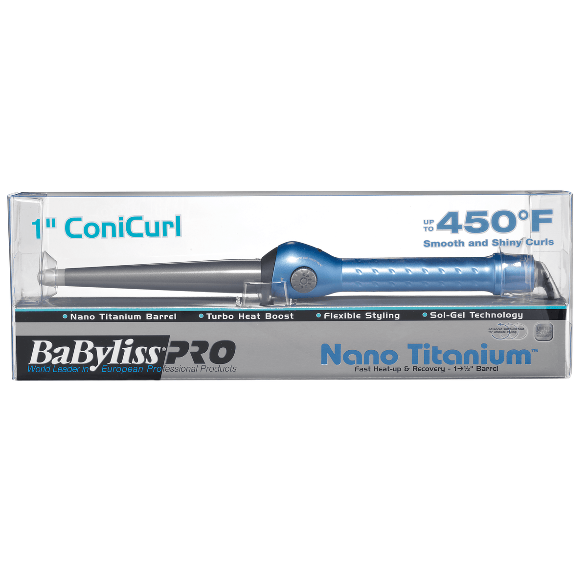 BaBylissPro Nano Titanium 1 ConiCurl Iron